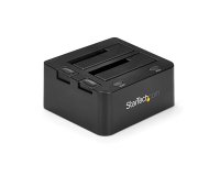 StarTech.com Docking Station de 2 Bahías USB 3.0 a SATA - Base de Acoplamiento USB de Discos Duros SSD SATA I/II/III de 2,5/3,5" - de Intercambio en Caliente - Carga Superior