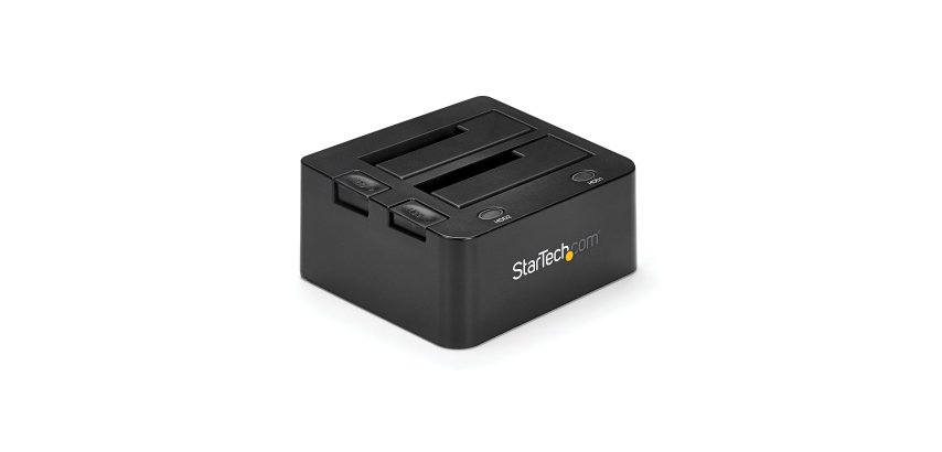 StarTech.com Docking Station de 2 Bahías USB 3.0 a SATA - Base de Acoplamiento USB de Discos Duros SSD SATA I/II/III de 2,5/3,5" - de Intercambio en Caliente - Carga Superior