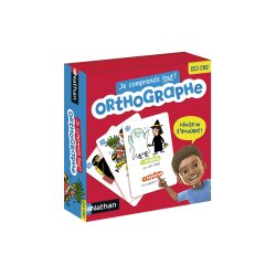 Francais nathan je comprends tout orthographe du ce2 au    cm2 80 cartes 1 plateau 2     pions 2 a 4 joueurs