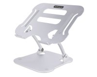 StarTech.com Supporto per PC Portatile da Scrivania - Stand Ergonomico ad Altezza Regolabile per Notebook, Rialzo Inclinato in Alluminio per Computer Portatili fino a 10kg - Alzata Portatile da Tavolo per Laptop