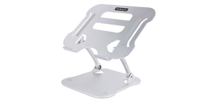 StarTech.com Laptop-Schreibtischhalterung - Ergonomischer, faltbarer Laptop-Ständer - Neigungsplattform/Riser für Laptops, unterstützt bis zu 10 kg - Belüfteter Laptop-Ständer