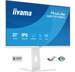 iiyama ProLite XB2797QSU-W1 écran plat de PC 68,6 cm (27") 2560 x 1440 pixels Quad HD LED Blanc