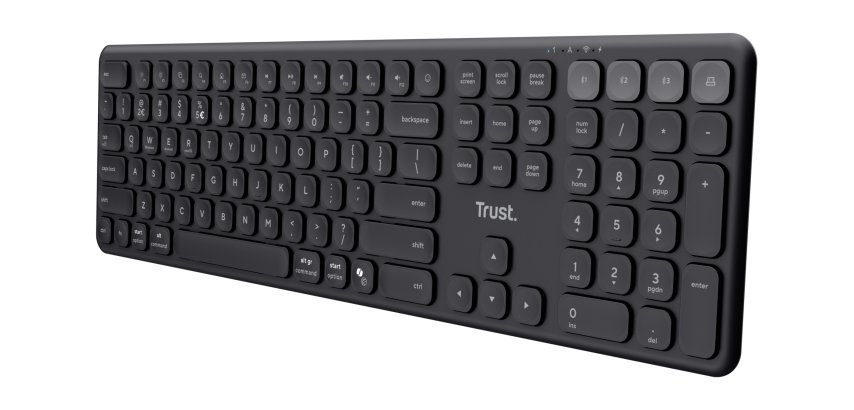 Trust Vaiya clavier maison/bureau RF sans fil + Bluetooth Français Noir