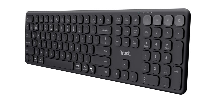 Trust Vaiya clavier maison/bureau RF sans fil + Bluetooth Français Noir