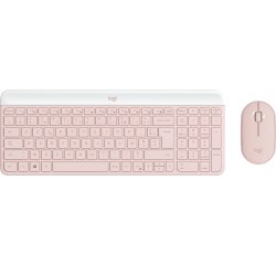 Logitech 920-011316 clavier Souris incluse Bureau RF sans fil AZERTY Français Rose