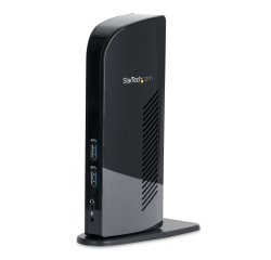 StarTech.com Station d'Accueil pour Ordinateur Portable USB 3.0 à Double Écran avec HDMI et DVI/VGA, Hub USB-A 6x, GbE, Audio, Docking Station Universelle Type-A - Windows/macOS/ChromeOS
