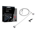 Conceptronic CNBSLOCK15T cable antirrobo Plata 1,5 m