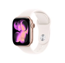 Apple Watch Series 11 OLED 42 mm Numérique 374 x 446 pixels Écran tactile Or rose Wifi GPS (satellite)