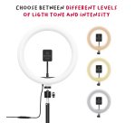 Aro selfie Celly CLICKGHOSTUSB con trípode Smartphone  Negro