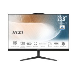 MSI Modern AM242 12M-638IT Intel® Core™ i5 i5-1235U 60,5 cm (23.8") 1920 x 1080 Pixel PC All-in-one 8 GB DDR4-SDRAM 512 GB SSD Windows 11 Pro Wi-Fi 6 (802.11ax) Nero