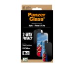 PanzerGlass ® 2-Way Privacy Screen Protector iPhone 17 | iPhone 16 Pro | Ultra-Wide Fit w. EasyAligner Protector de pantalla Apple 1 pieza(s)