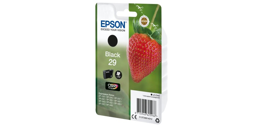 Epson Strawberry Singlepack Black 29 Claria Home Ink
