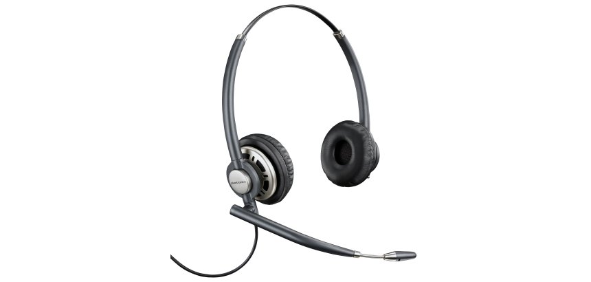 HP Poly Auriculares binaurales Poly EncorePro 720 con desconexión rápida