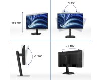 Philips 3000 series 24B2U3301/00 computer monitor 60,5 cm (23.8") 1920 x 1080 Pixels Full HD LCD Zwart
