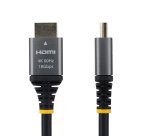 StarTech.com 1,5m Premium Gecertificeerde High Speed HDMI Kabel, 4K 60Hz/1440p 144Hz, HDMI 2.0 Kabel, HDR10/ARC, 18Gbps, 4K HDMI, Monitor/TV/Display, TPE-mantel