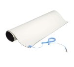 StarTech.com Tapis Antistatique ESD - 63,5x 69,8cm Sous-Couche de Mise à la Terre Électrique pour Bureau - Câble de Mise à la Terre avec Pince Inclus - Pour la Maison ou le Travail - Beige
