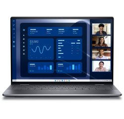 DELL Latitude 9450 2-in-1 Intel Core Ultra 7 165U Hybride (2-en-1) 35,6 cm (14") Écran tactile Quad HD+ 16 Go LPDDR5x-SDRAM 512 Go SSD Wi-Fi 7 (802.11be) Windows 11 Pro Belge Gris