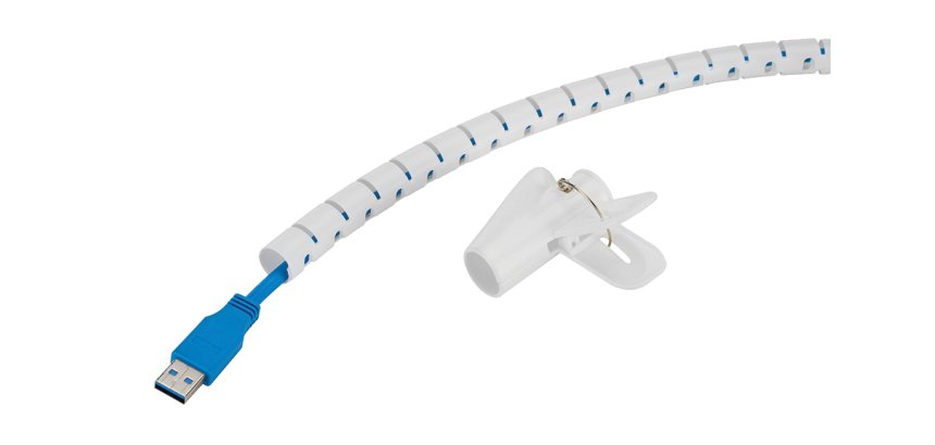 Neomounts ADS06-140WH Gaine de câble - pour 1-3 câbles - universelle