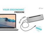 i-tec USB-C Metal Ergonomic 3x 4K Display Docking Station + Power Delivery 100 W