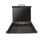 StarTech.com Console KVM à Montage Rack 8 Ports avec Câbles de 1,8m - Switch KVM Intégré avec Écran LCD 19" - Tiroir KVM LCD 1U Complet - KVM OSD - Durable 50,000 MTBF - Support USB + VGA - Clavier QWERTY