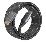 AISENS Cable HDMI V2.1 ultra alta velocidad / HEC 8K@60Hz 48Gbps, A/M-A/M, Gris/Negro, 5.0m