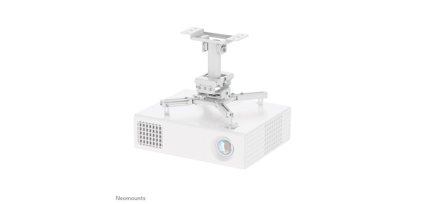 Neomounts CL25-530WH1 Soporte de techo para proyector - alt. 25,5 cm - fácil montaje - movimiento completo