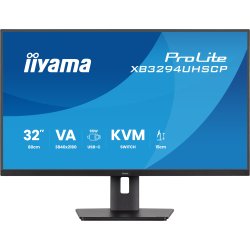 iiyama ProLite XB3294UHSCP-B1 écran plat de PC 80 cm (31.5") 3840 x 2160 pixels 4K Ultra HD Noir