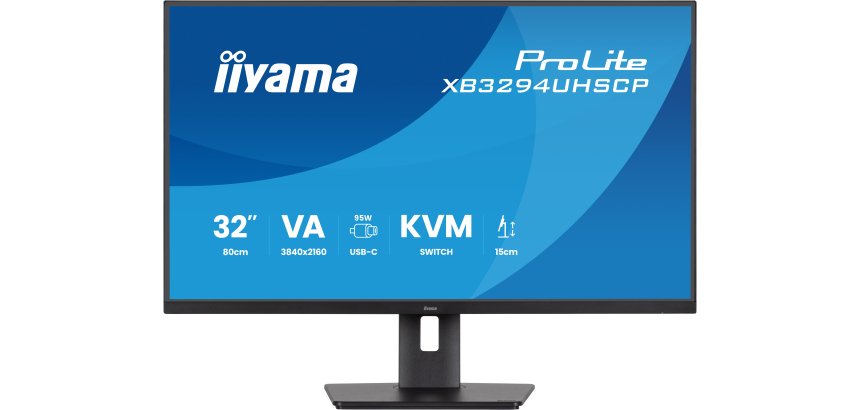 iiyama ProLite XB3294UHSCP-B1 écran plat de PC 80 cm (31.5") 3840 x 2160 pixels 4K Ultra HD Noir
