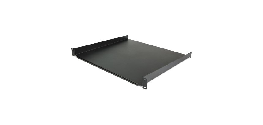 StarTech.com Étagère pour Rack Serveur 1U - Étagère Universelle pour Rack/Armoire d'Équipement Réseau 19" - Acier Gros Calibre - Capacité de Poids 20kg - Plateau de 41cm de Profondeur, Noir