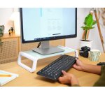 Trust 25351 support d'écran plat pour bureau Transparent, Blanc