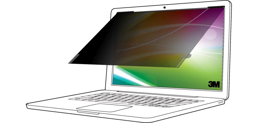 3M Filtre de confidentialité de l'écran lumineux pour ordinateur portable 15.6 po (396 mm), 16:9, BP156W9B