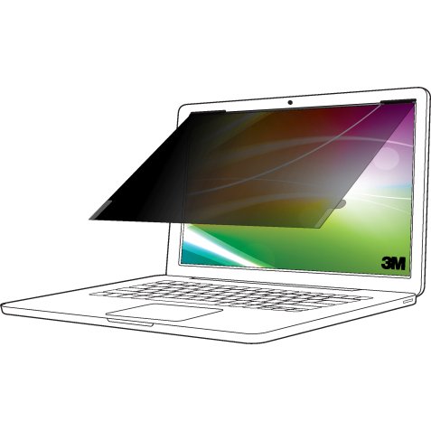 3M Filtre de confidentialité de l'écran lumineux pour ordinateur portable 15.6 po (396 mm), 16:9, BP156W9B