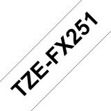 Brother TZE-FX251 ruban d'étiquette Noir sur blanc