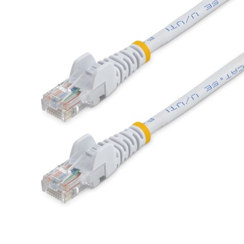 StarTech.com Cable de 1m Blanco de Red Fast Ethernet Cat5e RJ45 sin Enganche - Cable Patch Snagless