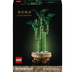 LEGO Botanicals 10344 Bambù del Buon Auspicio, Pianta Artificiale da Arredamento con Vaso Finto, Regalo Donna, Uomo e Adulti