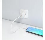 AISENS Cargador GaN 45W, 1xUSB-C PD3.0, Blanco