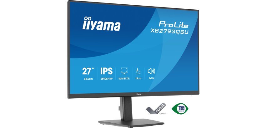 iiyama ProLite XB2793QSU-B1 écran plat de PC 68,6 cm (27") 2560 x 1440 pixels Quad HD LED Noir
