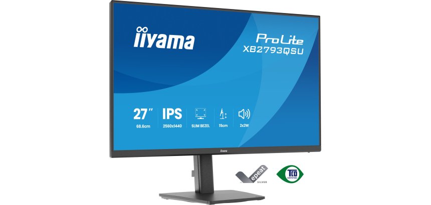 iiyama ProLite XB2793QSU-B1 flat PC monitor 68.6 cm (27") 2560 x 1440 pixels Quad HD LED Black