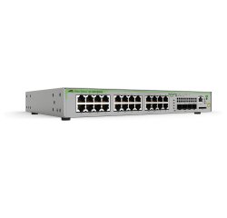 Allied Telesis GS970M Gestionado L3 Gigabit Ethernet (10/100/1000) Energía sobre Ethernet (PoE) 1U Gris