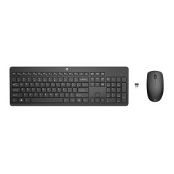 HP 230 WL MOUSE+KB COMBO FR clavier Souris incluse Bureau RF sans fil Noir