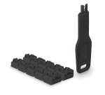 Lindy Verrous de ports RJ45, 10 pièces avec clé, noir