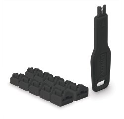 Lindy Verrous de ports RJ45, 10 pièces avec clé, noir