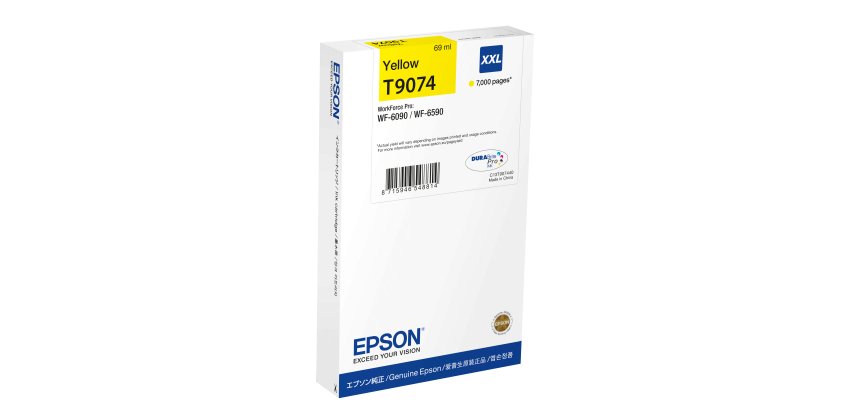 Epson C13T90744N cartucho de tinta 1 pieza(s) Original Alto rendimiento (XL) Amarillo
