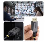 StarTech.com Câble Optique Actif Hybride (AOC) DisplayPort 1.4 de 10m, CMP Plenum, 8K 60Hz, 32,4 Gbps, Câble DisplayPort Actif