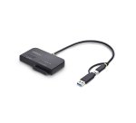 StarTech.com Adaptateur USB-C/USB-A vers M.2 NVMe et SATA 2,5"/3,5", 10 Gbps, Lecteur de Disque dur SSD Externe Sans Outil, B+M/M-Key