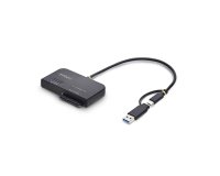 StarTech.com Adaptateur USB-C/USB-A vers M.2 NVMe et SATA 2,5"/3,5", 10 Gbps, Lecteur de Disque dur SSD Externe Sans Outil, B+M/M-Key