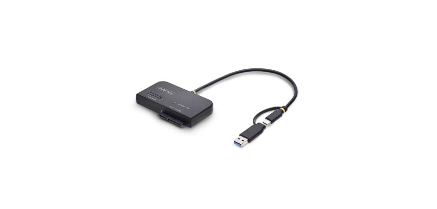 StarTech.com Adaptateur USB-C/USB-A vers M.2 NVMe et SATA 2,5"/3,5", 10 Gbps, Lecteur de Disque dur SSD Externe Sans Outil, B+M/M-Key