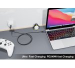 Equip USB 4 C to C Cable, 1.2m, PD240W, 8K/60Hz, 80Gbps, Black