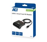 ACT AC6020 lecteur de cartes à puce Intérieure USB USB 2.0 Noir