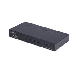 StarTech.com Commutateur KVM DisplayPort 8 Ports avec Kit de Montage en Rack 1U, DP 1.2 4K 60Hz, Commutation par Bouton-Poussoir, Switch 8 Ports, Hub USB 4 Ports, Indépendant de l'OS, Conforme TAA